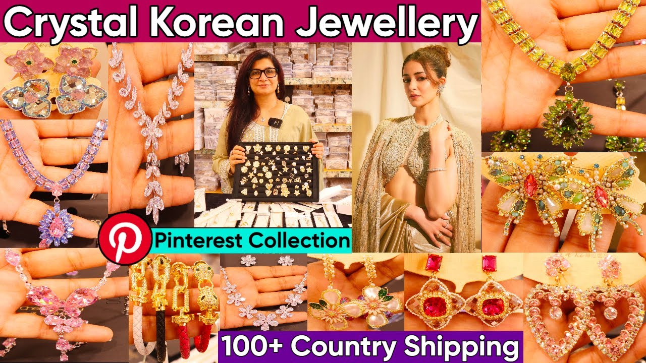 Latest Trending Imported Crystal Korean Jewellery Collection 2025 | Premium Celebrity Jewellery