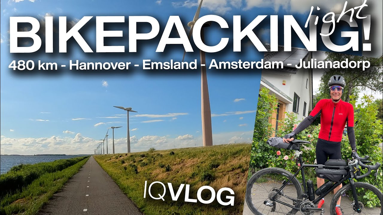 Bikepacking Light! Hannover - Emsland - Amsterdam - Julianadorp (Holland) - OPEN U.P.P.E.R. #iqvlog