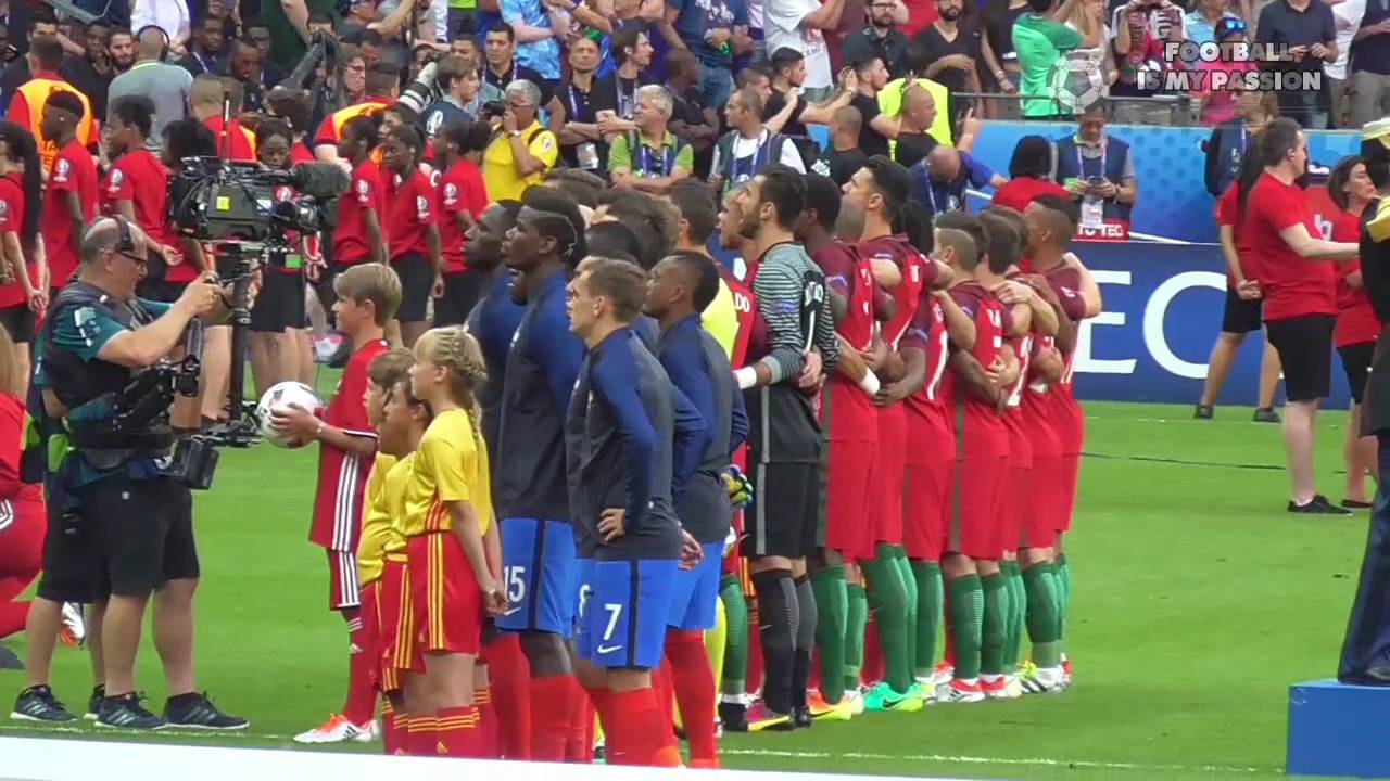 Portugal - France ● National anthems ● La Marseillaise ● A Portuguesa ● 10.07.2016