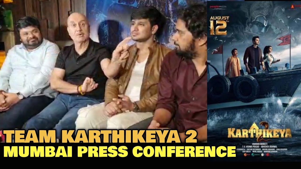 Karthikeya 2 MUMBA PRESS CONFERENCE | Nikhil Siddhartha, Anupam Kher, Chandu Mondeti | Hindi