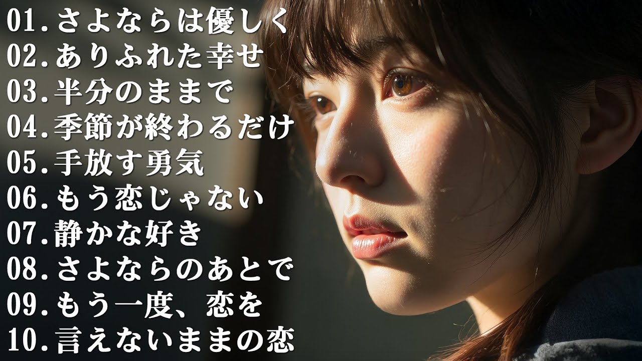 💔 泣ける悲しい歌... 🎶 切ないラブソング 2026 | 涙が止まらない失恋ソング【歌詞付き】