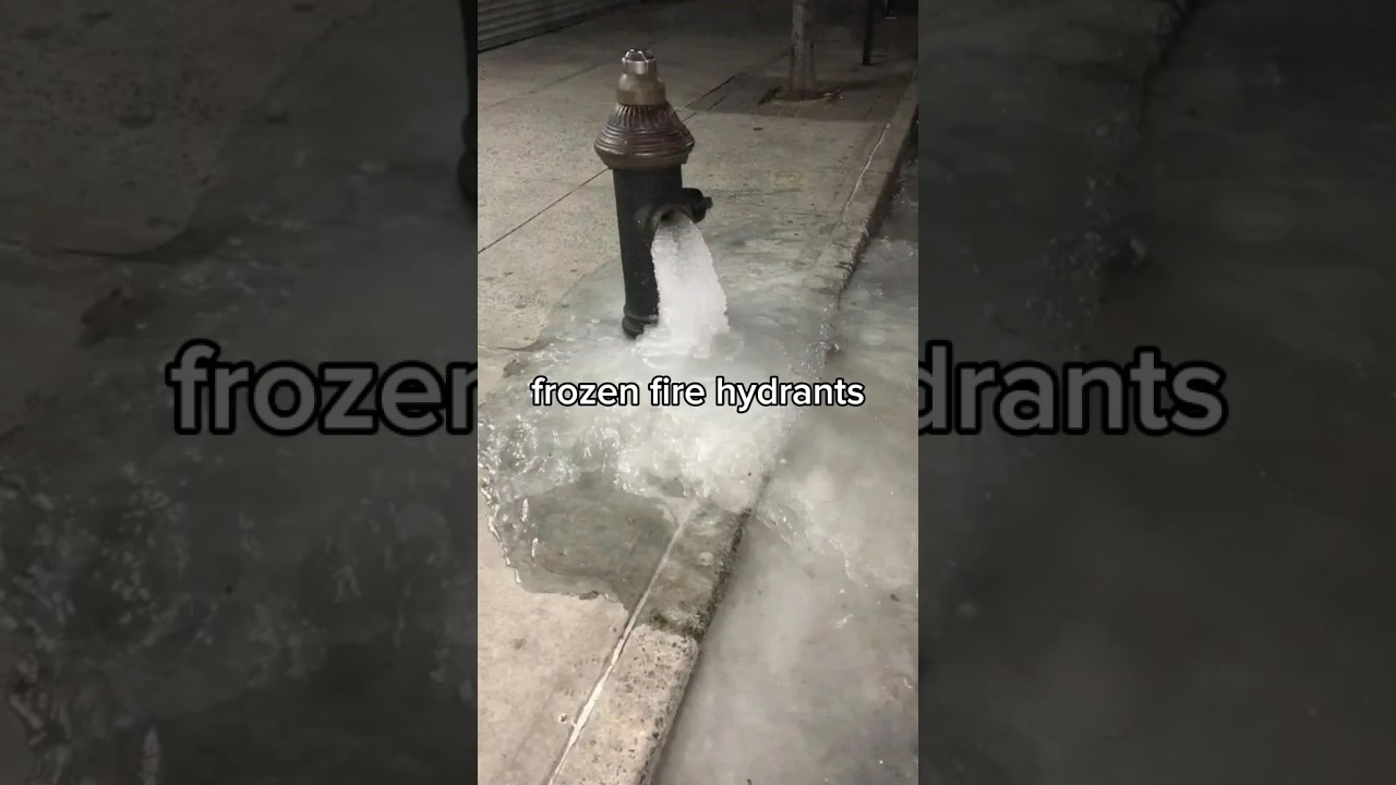 frozen fire hydrants #youtubeshorts #shorts #informative #viral #youtube #youtubefacts #facts