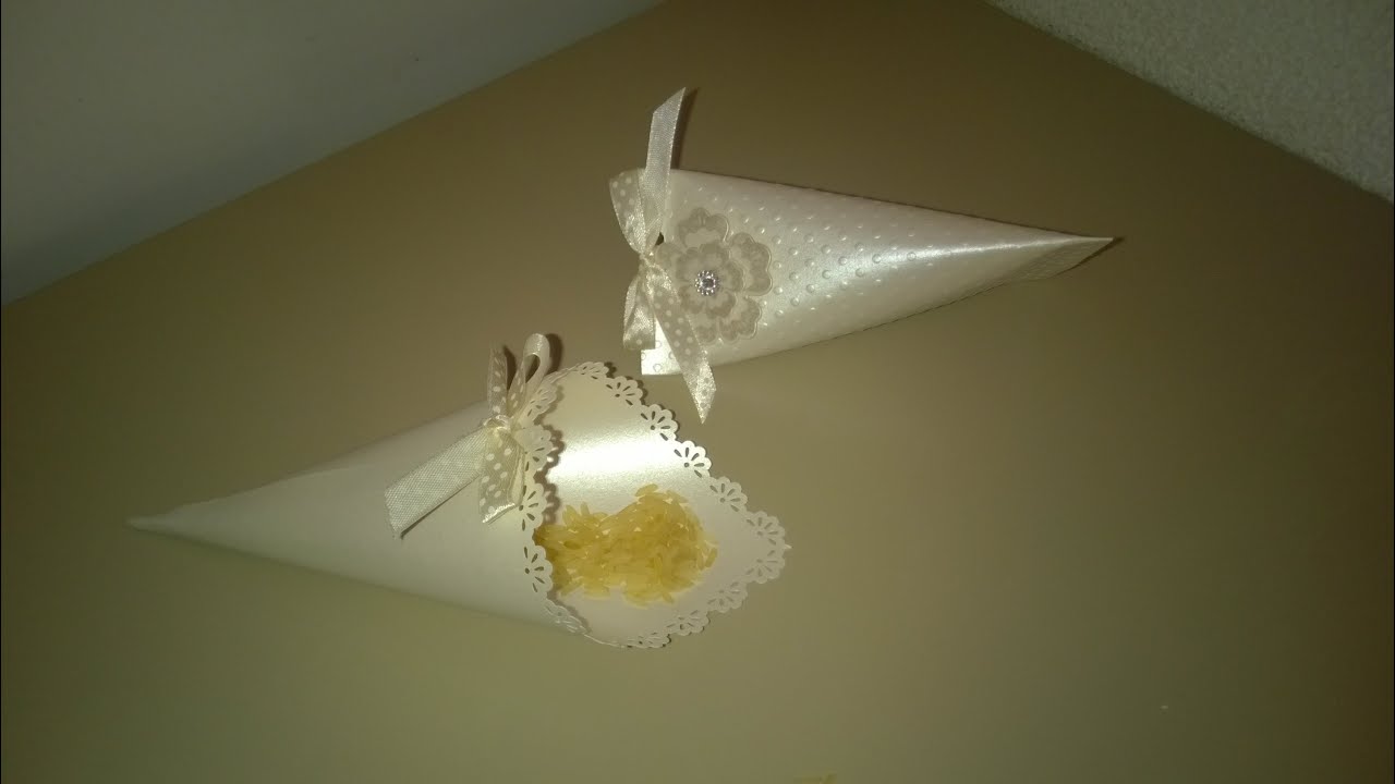 TUTORIAL CONI PORTA RISO - WEDDING: RICE CONES