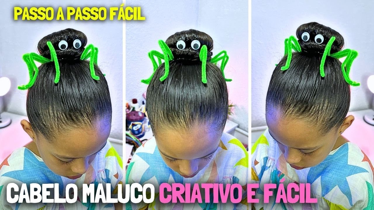 PENTEADO MALUCO FÁCIL: como fazer um cabelo maluco de aranha