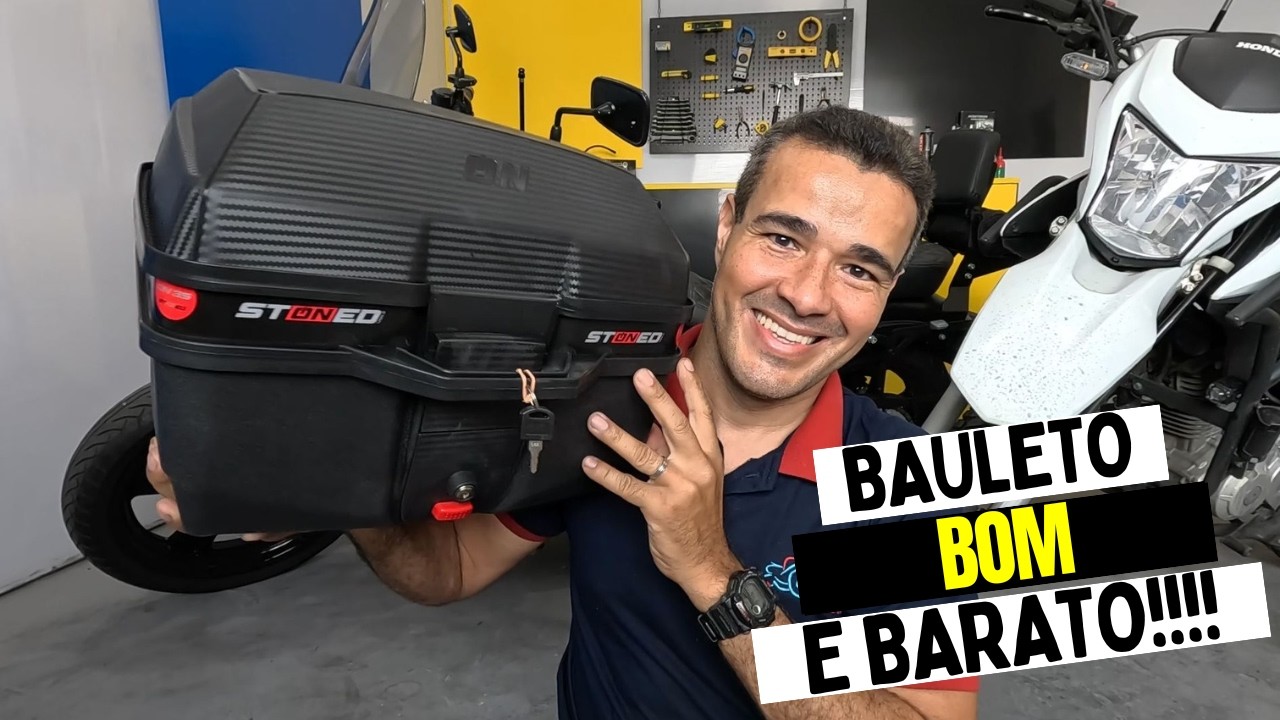 BAULETO STONED TACKER 35 LITROS - ÓTIMO CUSTO BENEFICIO EM RELAÇÃO AO GIVI