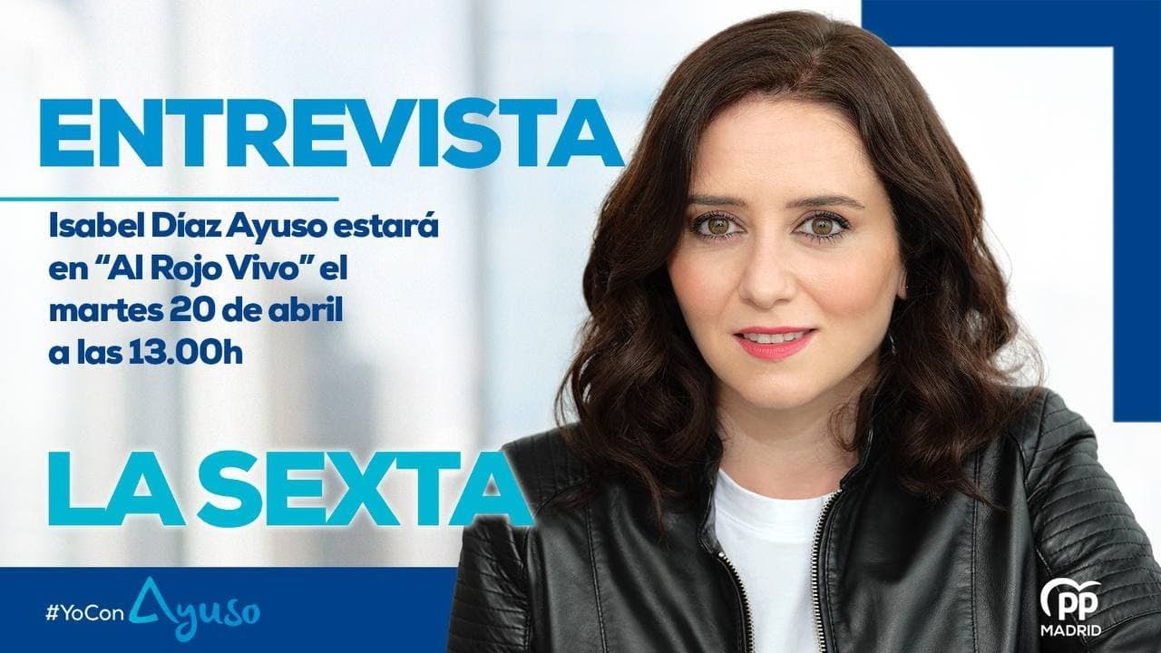 Entrevista a Isabel Díaz Ayuso en Al Rojo Vivo, de @laSexta