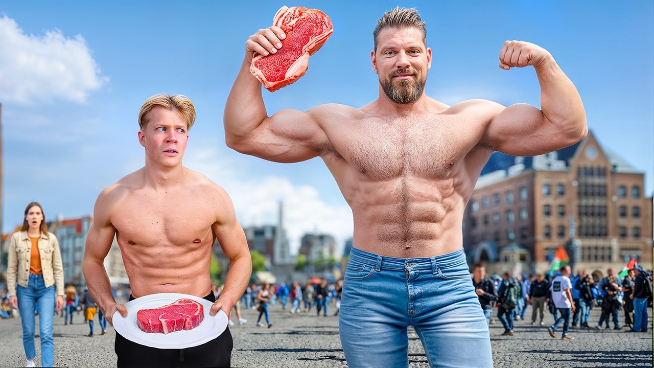 24 Uur Met De Langste Bodybuilder Ter Wereld... (de Dutch Giant)