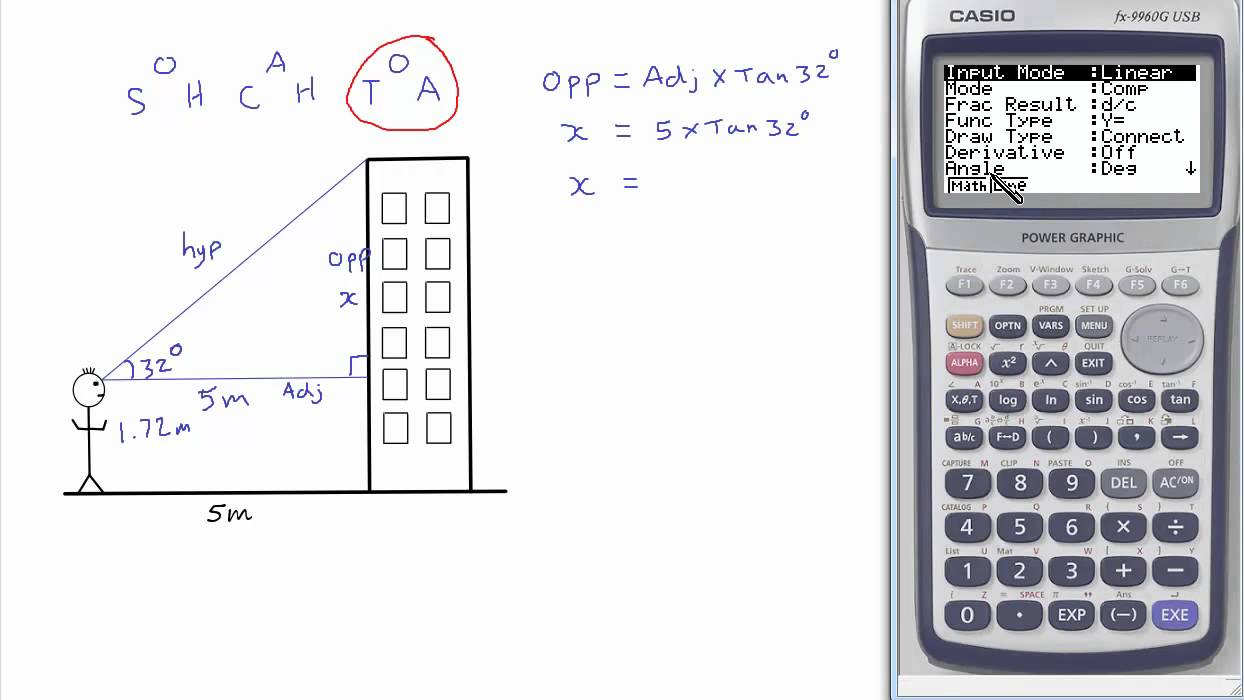 Trigonometry: finding side lengths in right-angled triangles