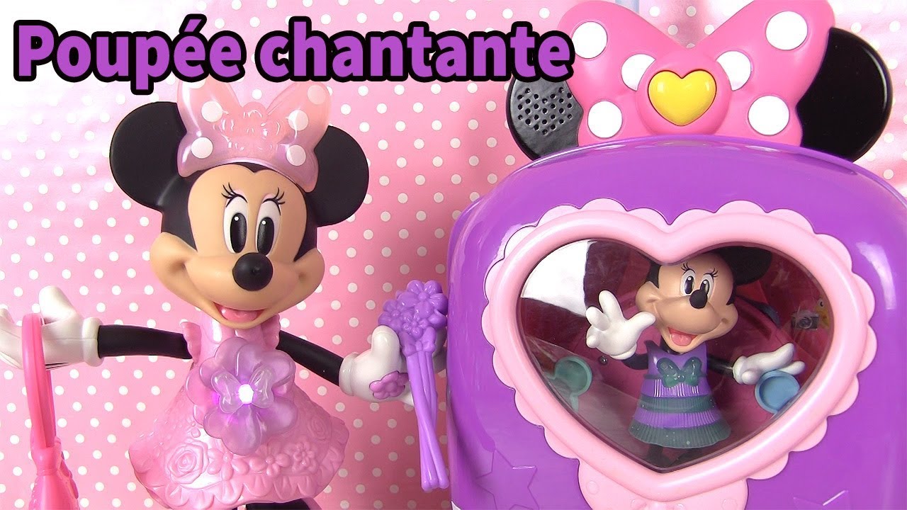 Minnie Mouse Poupée Minnie Fashionista Chantante Bloomin’ Bows Dress up ‘n Go