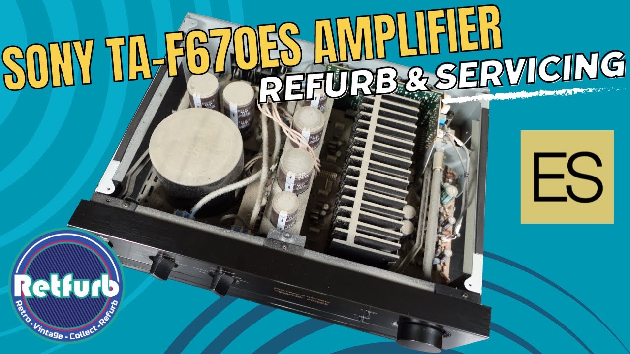 SONY F670ES Amplifier Service & Crackling Distorted Sound Issue Repair - Retfurb Audio Refurb