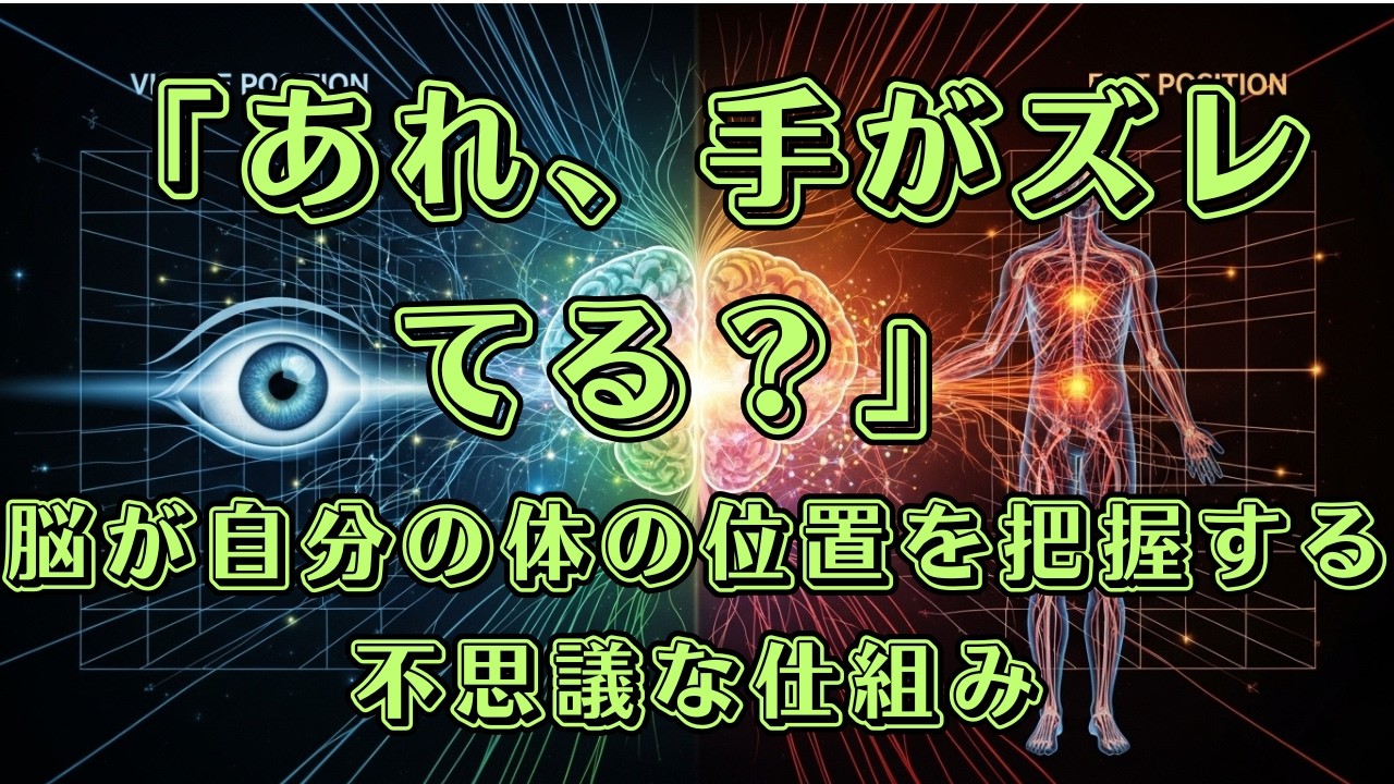 目で見える位置 vs 手の感覚：脳が感覚の「ズレ」を修正する驚きのプロセス【神経研究　脳研究　一次体性感覚野(S1)　多感覚統合　一時運動野(M1)　重みづけ　多感覚計算】