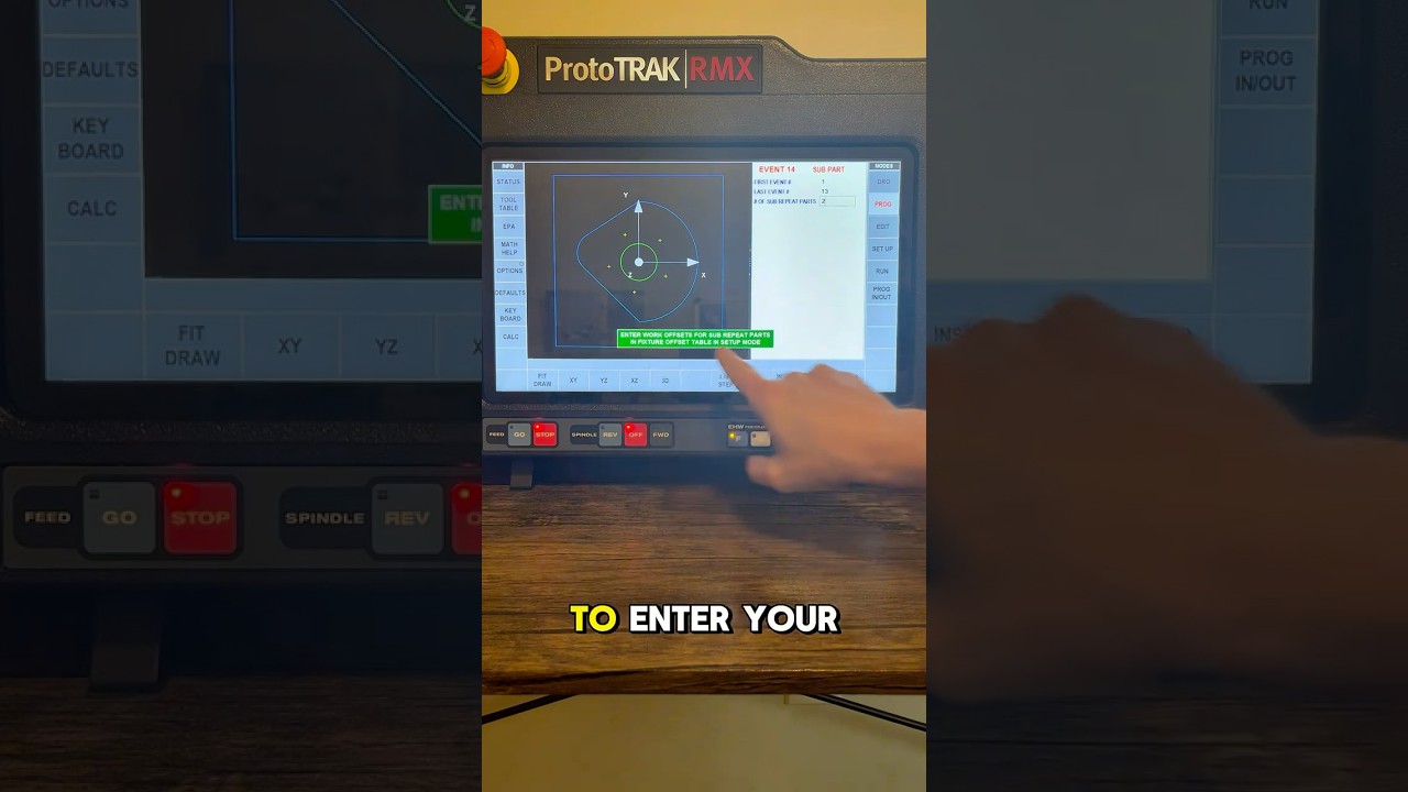 Multiple fixtures in the #prototrak RMX. Easy & efficient #cnc #cncmachining #cncprogramming #mill