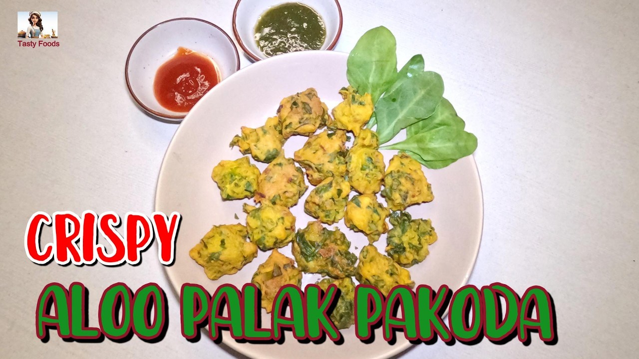 Aloo Palak Pakoda || Crispy Aloo palak pakoda || Crunchy Aloo palak pakoda