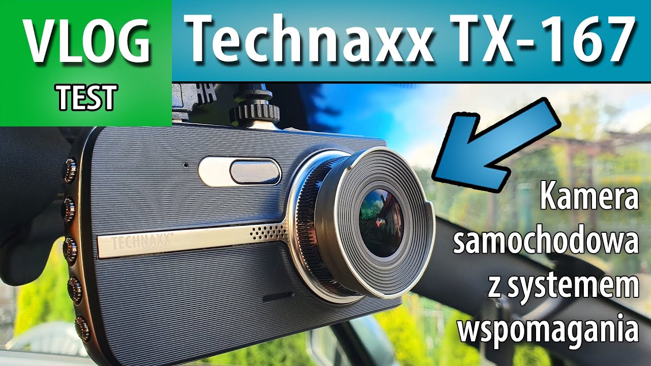 TEST ➤Technaxx TX-167 kamera samochodowa (recenzja)