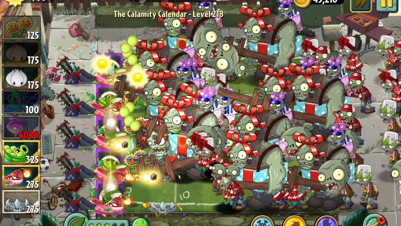 The Calamity Calendar Level 211 - 220 |Plants Vs Zombies 2 Reflourished Endless Zone by teogaming201