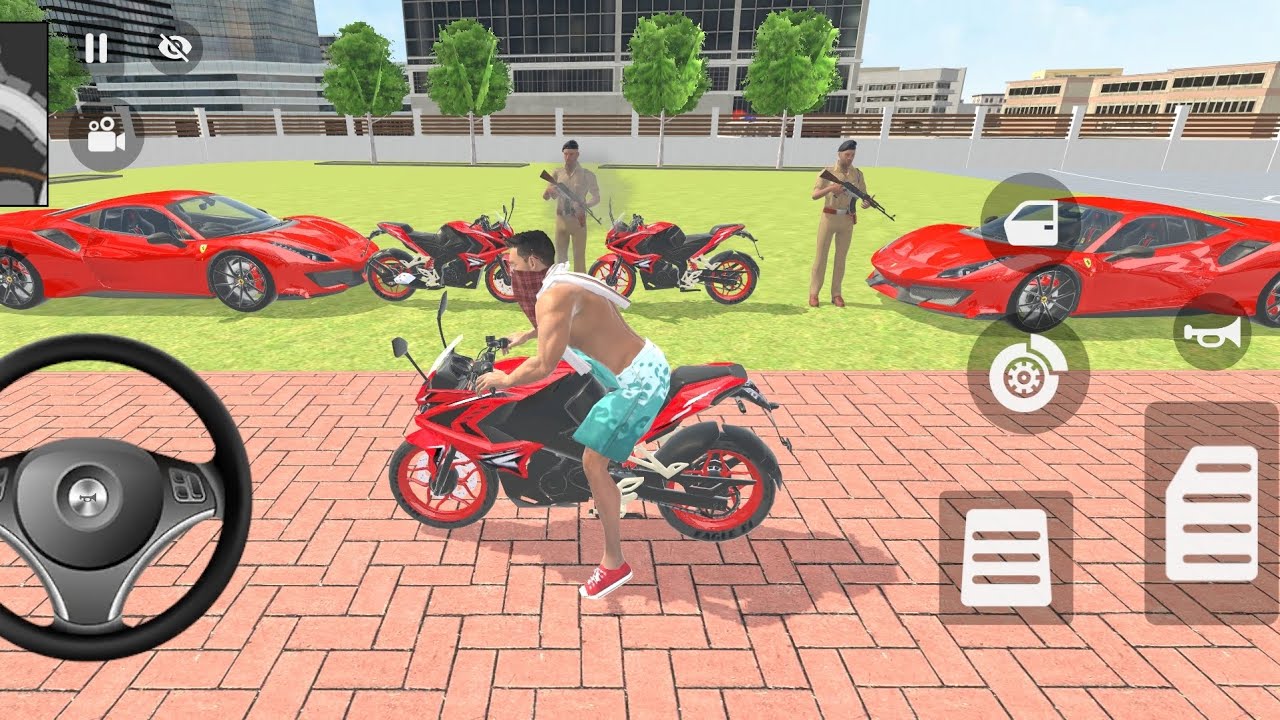 Franklin Ne order Kiya 1️⃣super car and 2️⃣bike Indian 🇮🇳 bike game 🎮 |theft aura simulator 