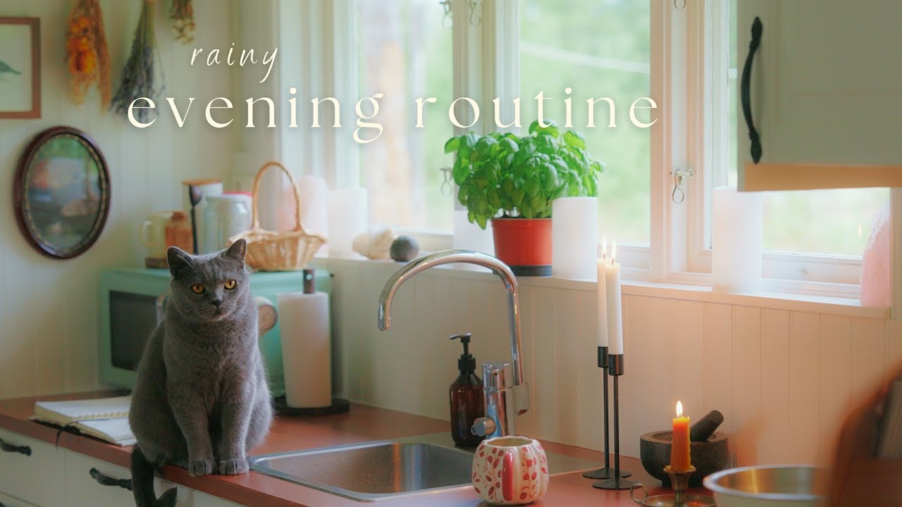 Rainy Evening Routine in my Tiny Cottage | Slow Living, Silent Vlog