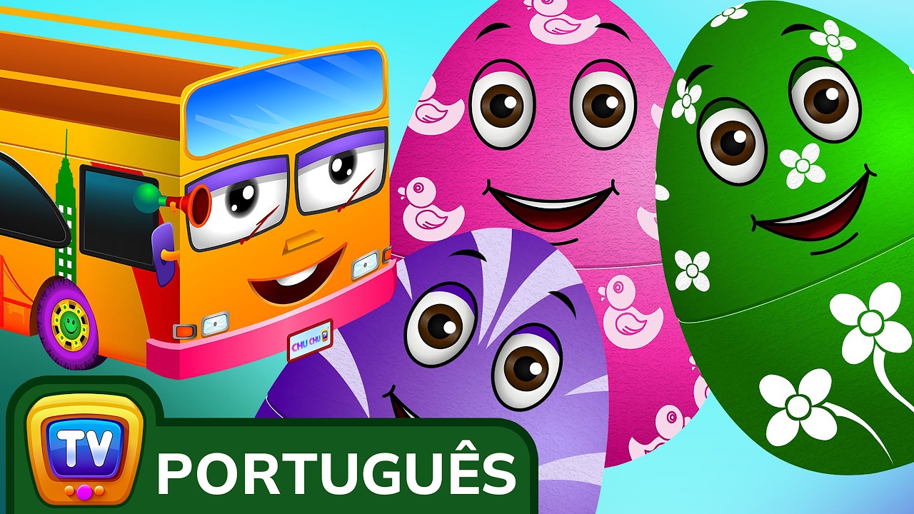 As Rodas do Ônibus (Wheels on the Bus) | Ovos de Surpresa Brinquedos | ChuChu TV Surpresa