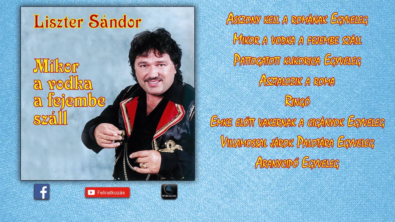 ✮ Liszter Sándor ~ Mikor a vodka a fejembe száll (teljes album)