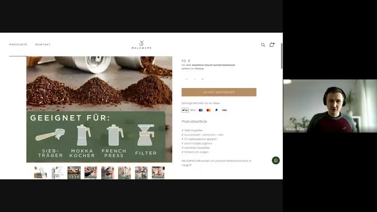 Professioneller Shopify Shop von Waldwerk