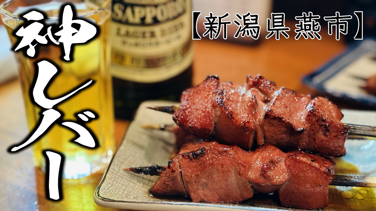最高に美味しい豚レバーに出会いました【新潟県燕市】【もつ焼き】