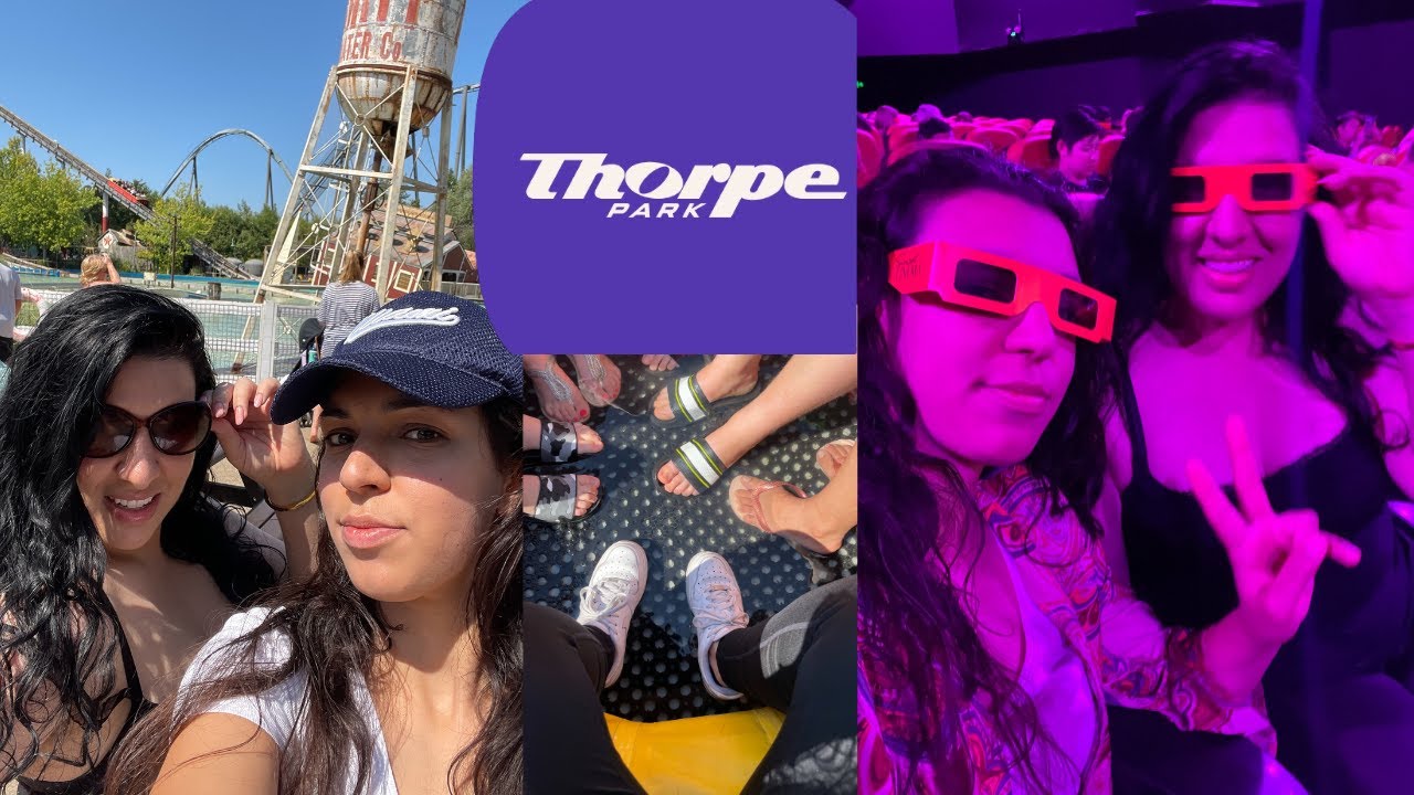 Exploring THORPE PARK 2024 VLOG, POV of the rides in my childhood Thrill Theme Park, England *NEW!!