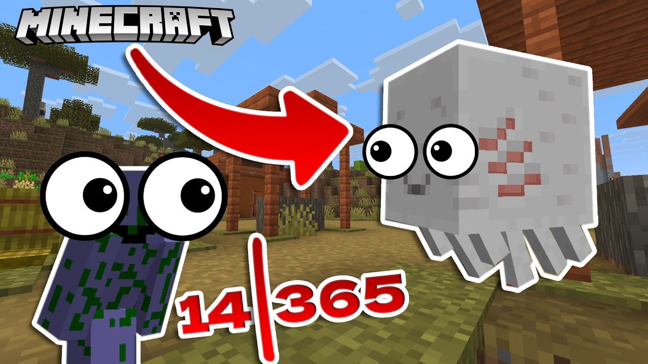 HAPPY GHAST się wykluł! Minecraft 14/365 DAILY
