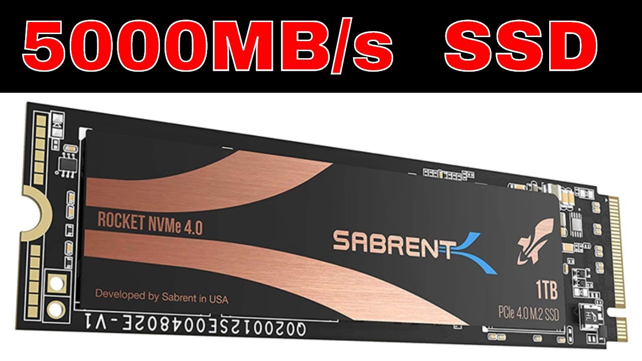 Sabrent Rocket NVMe PCIe Gen 4.0 M.2 SSD  Performance Solid State Drive Benchmarks and review.