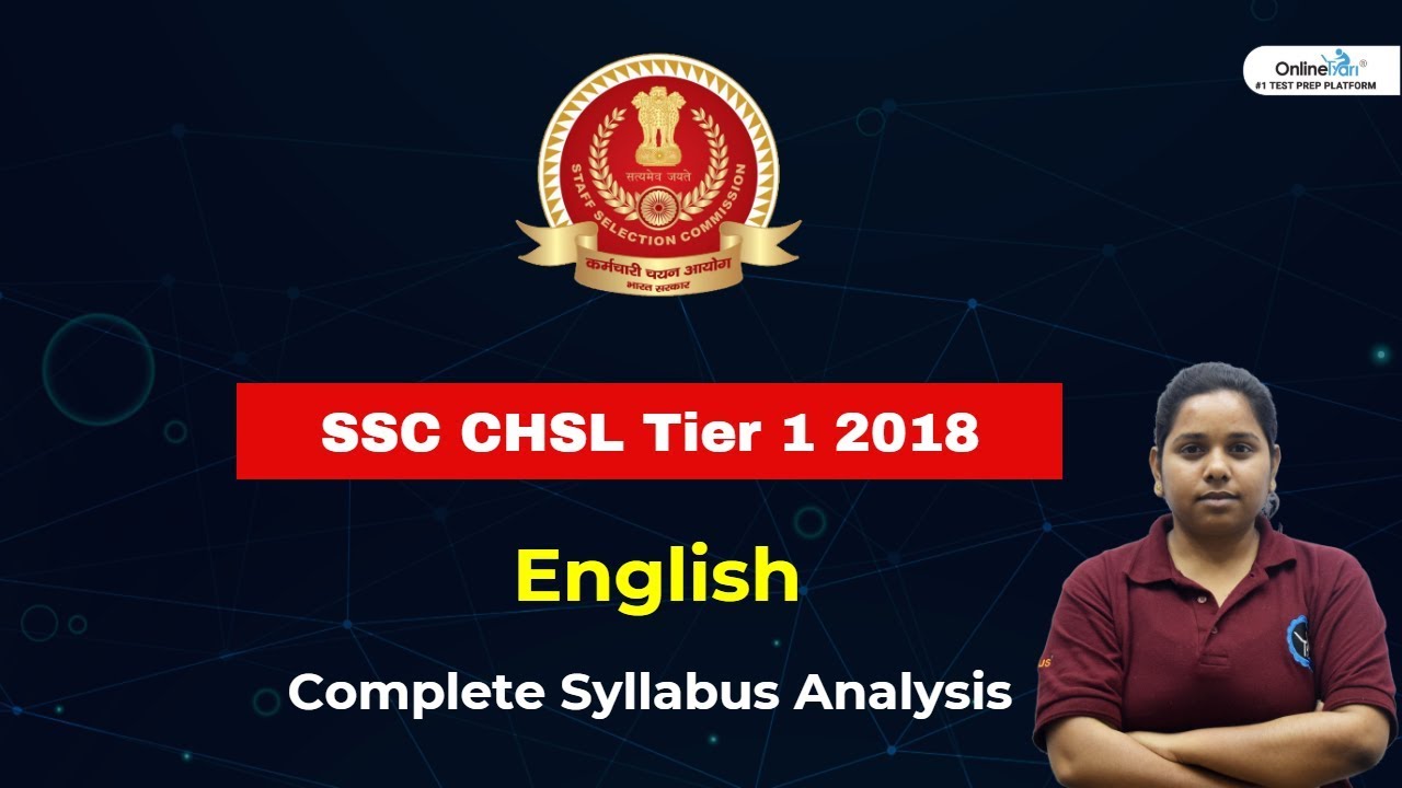 SSC CHSL Tier I 2018 | Complete  English Syllabus Information