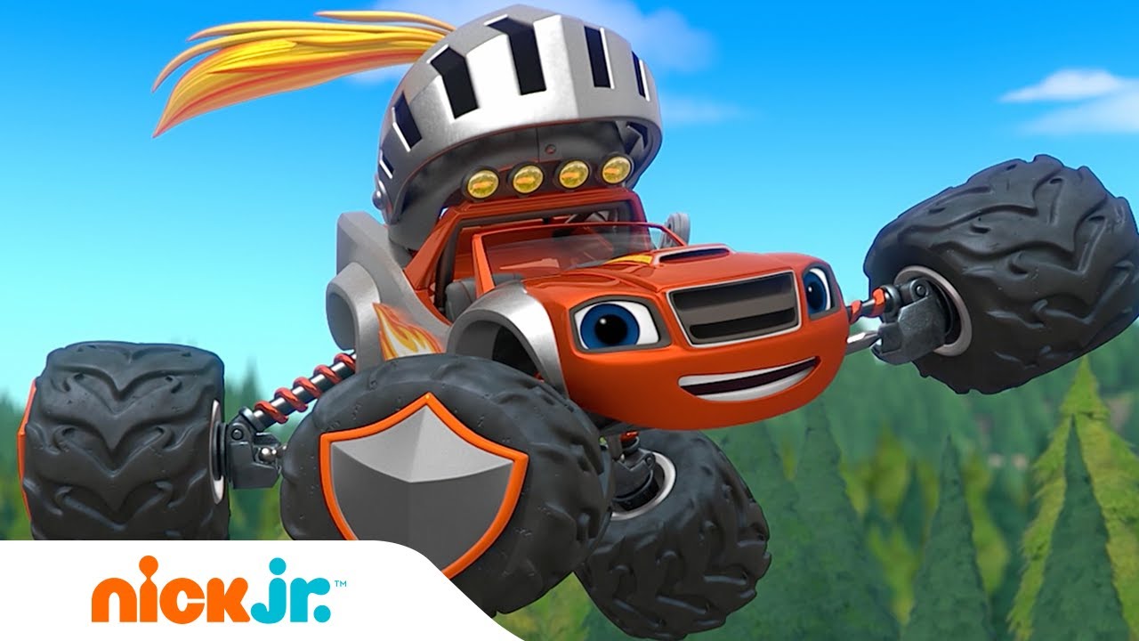 Blaze and the Monster Machines | Blaze e AJ Resgatam um Rei! 👑 | Nick Jr. em Português