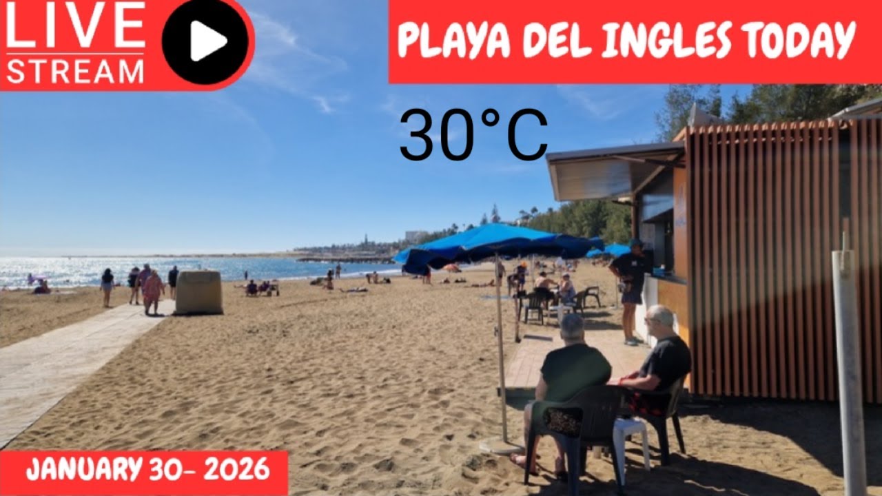 Gran Canaria LIVE 🔴 PLAYA DEL INGLES TODAY - JANUARY 30- 2026