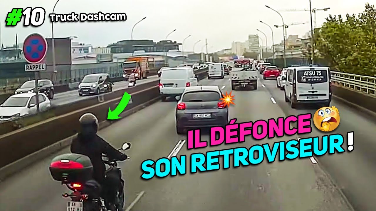 Il Défonce son Rétroviseur ! Truck Dashcam #10