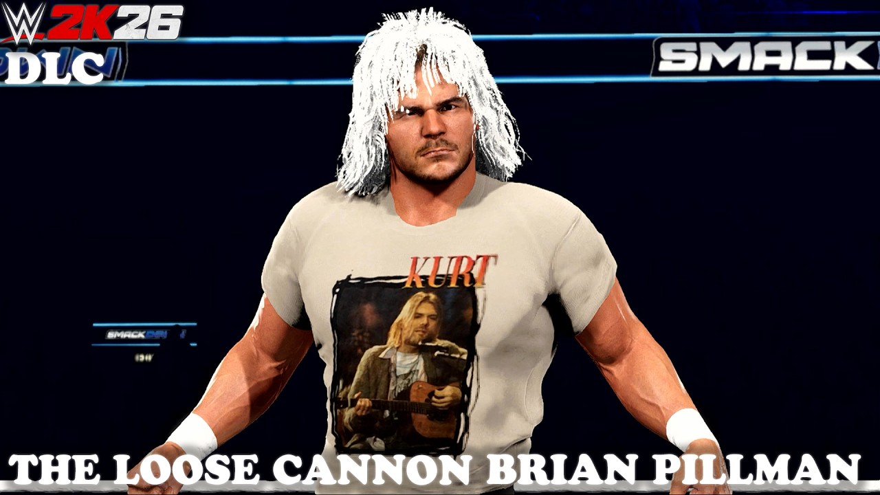 WWE 2K26 'The Loose Cannon' Brian Pillman DLC Entrance & Victory Motion w Graphics ( Concept )