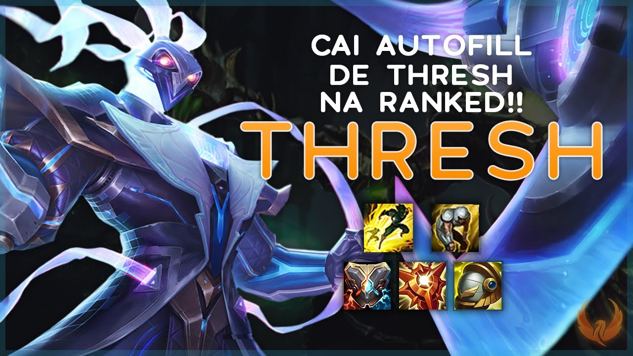 CAI AUTOFILL DE THRESH NA RANKED! N&atilde;o contaram com meus HOOKS - THRESH RANKED GAMEPLAY [PT-BR]