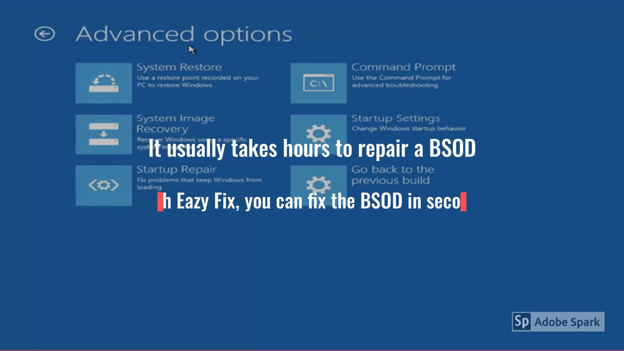 Restore from Windows crash
