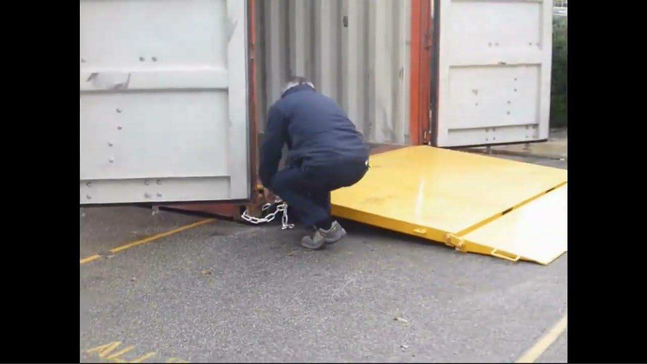 Rampe de chargement pliable pour conteneur maritime 6500 Kg