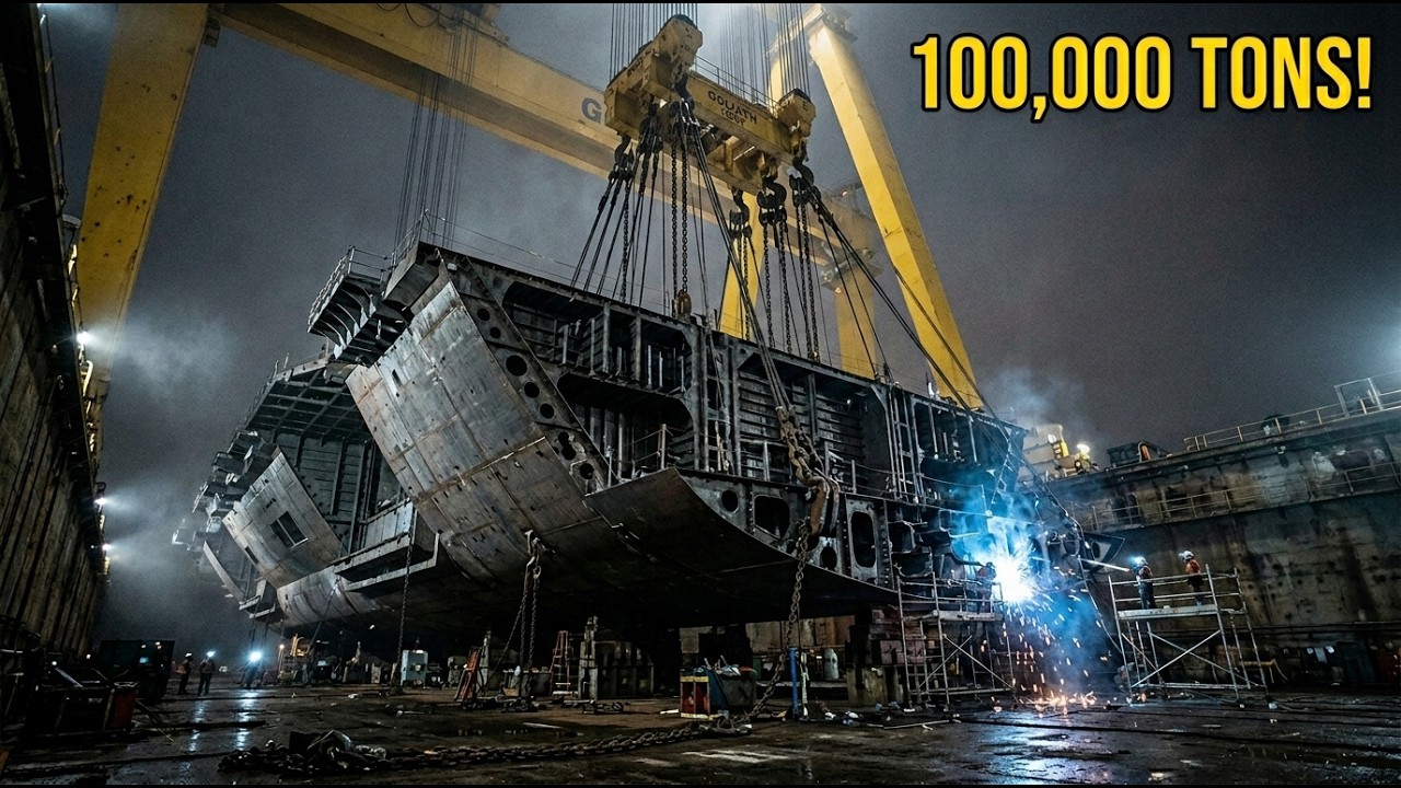 Aircraft Carrier Assembly | Welding and Construction of Military Vessels