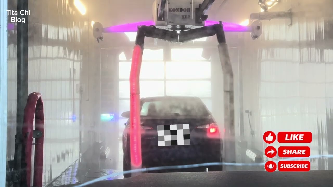 Automatic car wash on the move #carwash #trendingvideo #ytviral #titachiblog