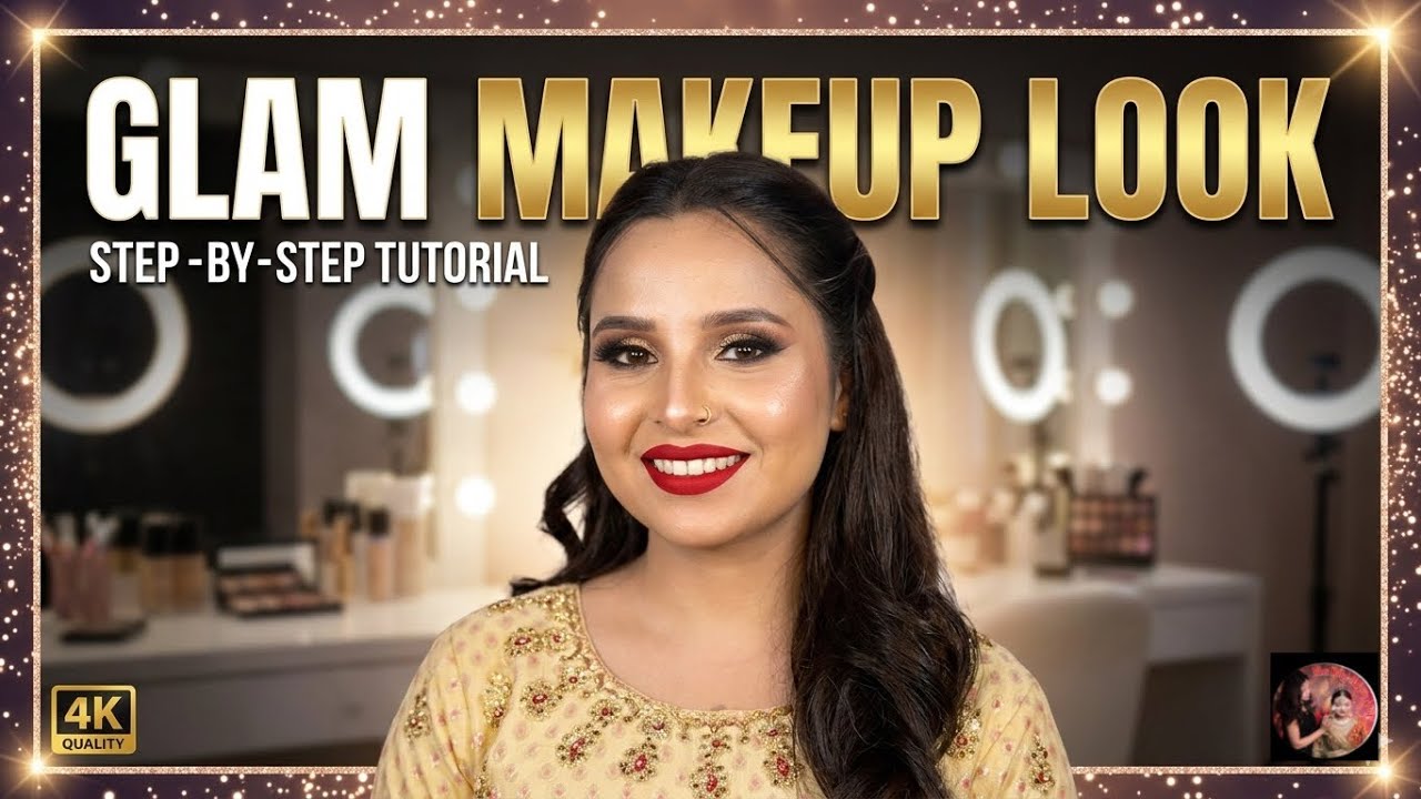 Soft Glam Makeup Tutorial Beginners || Full Face Glam Makeup Tutorial || Glam Makeup Tutorial 