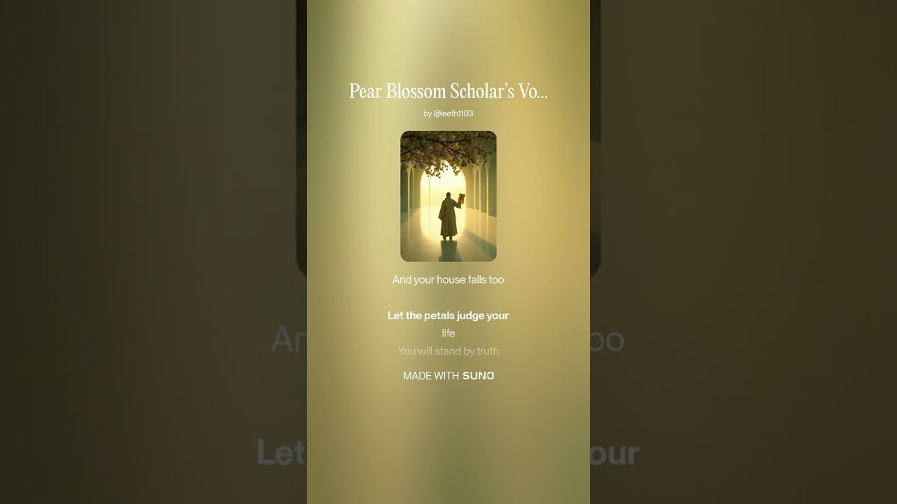 Pear Blossom Scholar’s Vow
