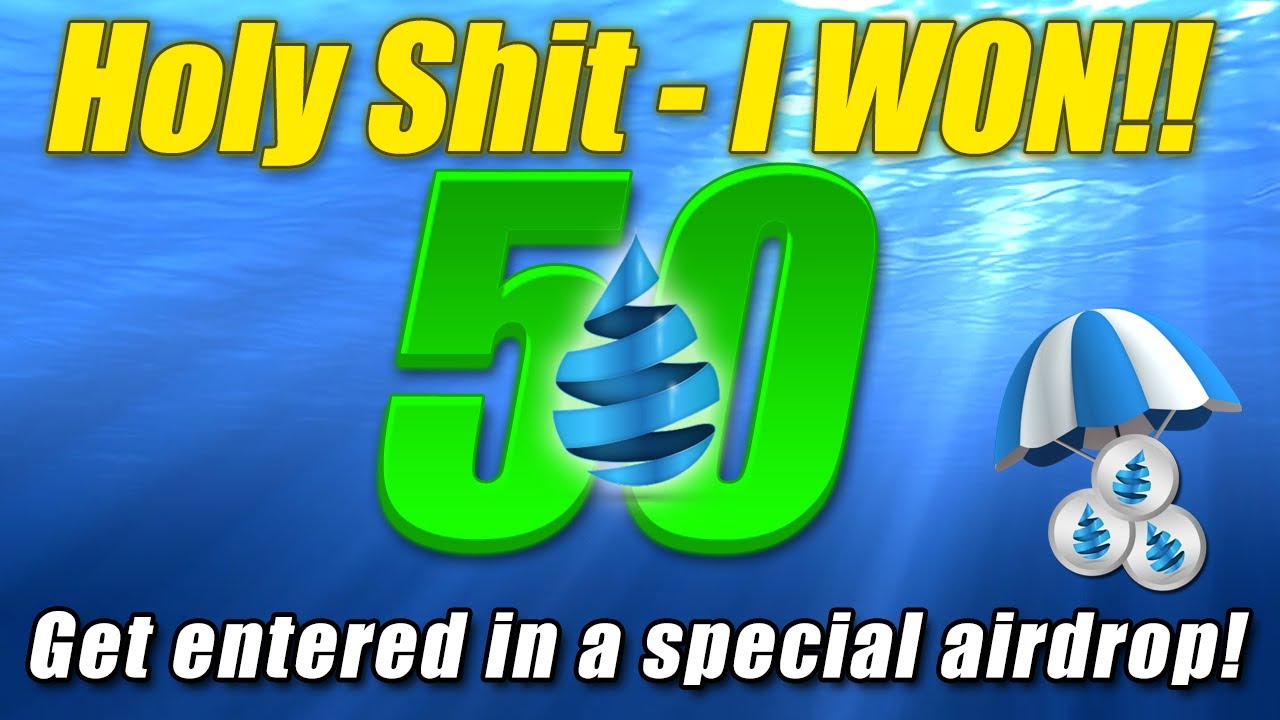 I WON 50 DRIP! 💧 Special airdrop inside! Get in!!