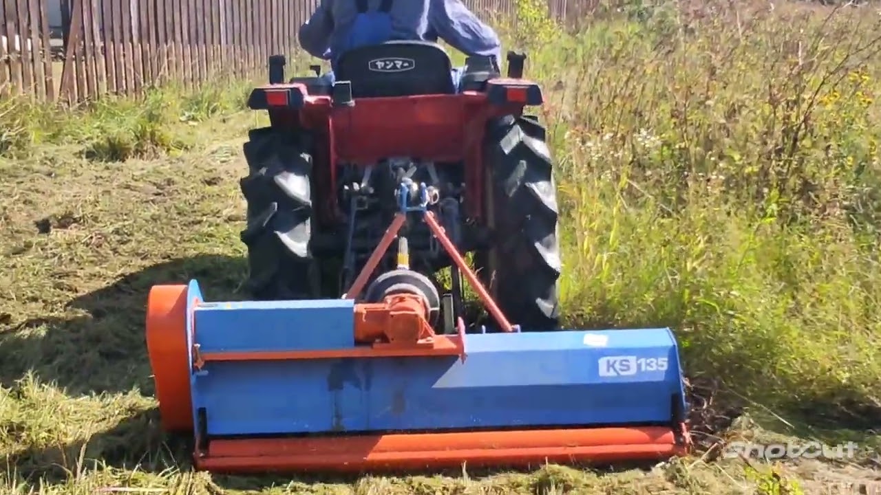 Yanmar F7 с мульчером Stark KS 135
