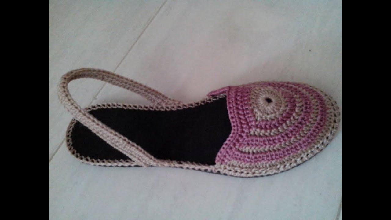 SANDALIA TEJIDA EN CROCHET PARA NIÑA Y DAMAS Y ADULTOS