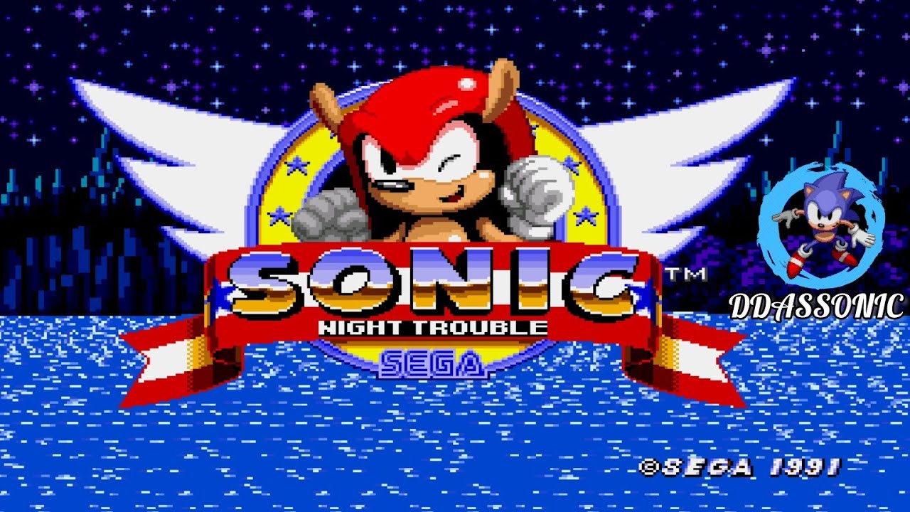 Sonic Night Trouble (Mighty The Armadillo) • Sonic Hack Longplay