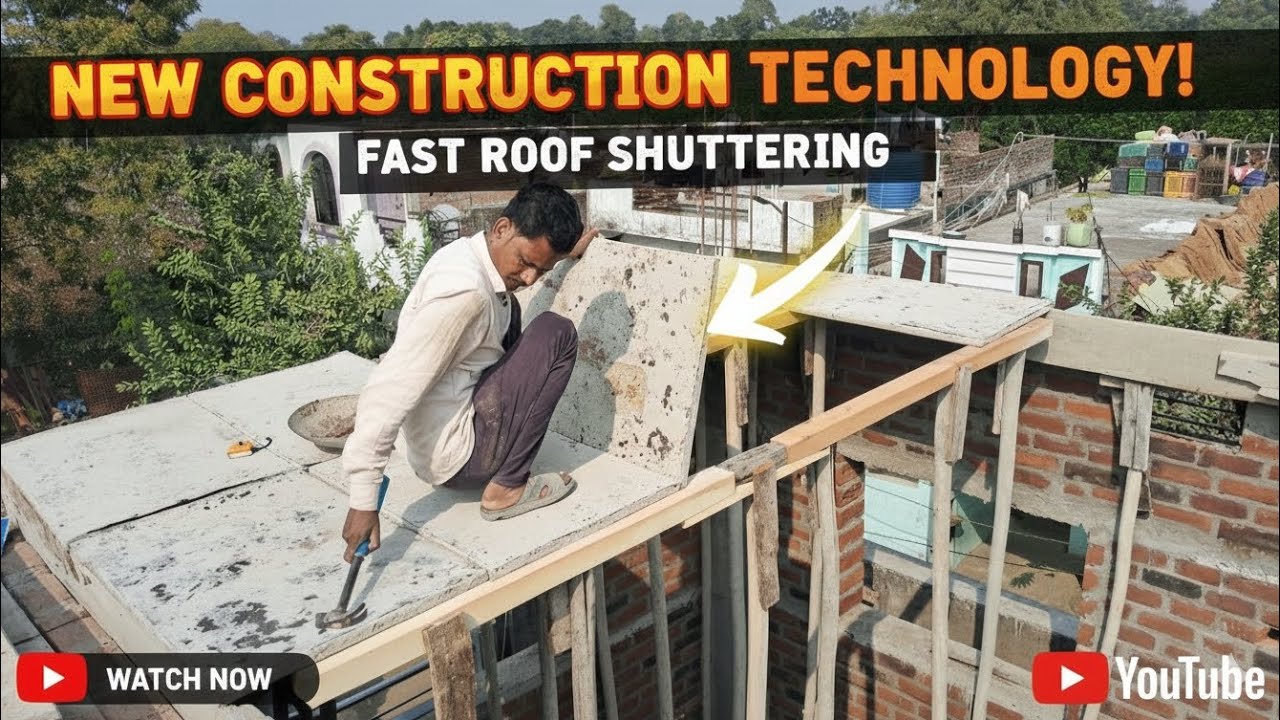 Nayi Technology Se Lanter Ki Shuttering Kaise Karein? 🏗️ | Fast Roof Shuttering Process