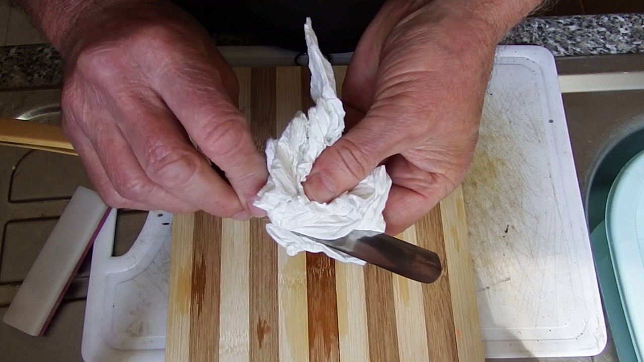 Cut-throat razor sharpening - the quick way..