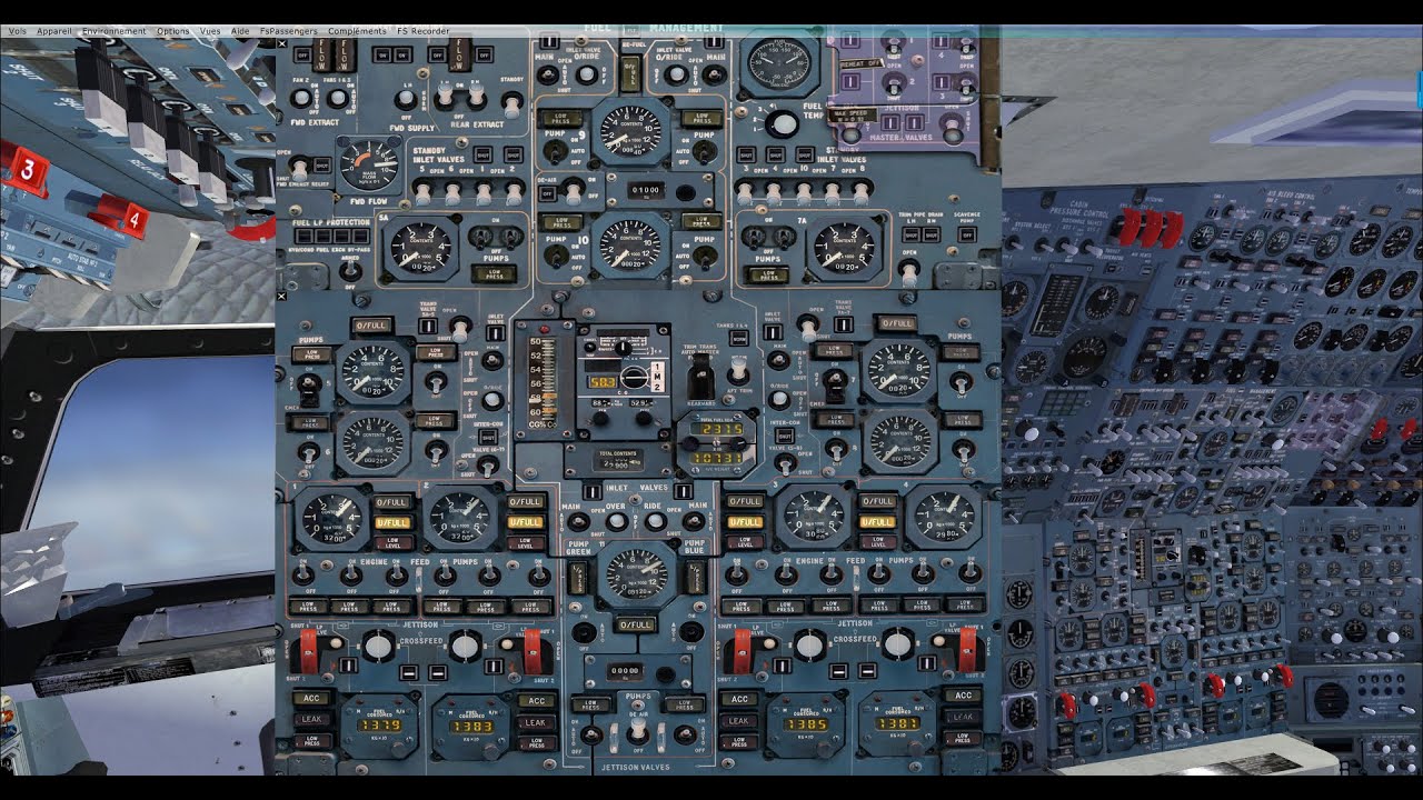 CONCORDE X GESTION CARBURANT PLUS VOL COMPLET COMMENTE EN FRANCAIS EN HD 720p