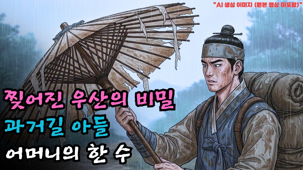 비 오는 날 과거 보러 가는 아들에게 찢어진 우산을 쥐여준 어머니의 빛나는 통찰력 | 야담 · 설화 | 오디오북