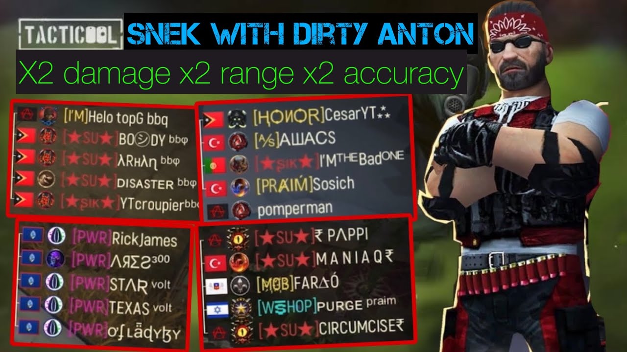 MAXED Dirty Anton 🟡🟡🟡 with Snek 🚀 #gameplay 🔥#tacticool #tacticoollatino #tacticoolthailand