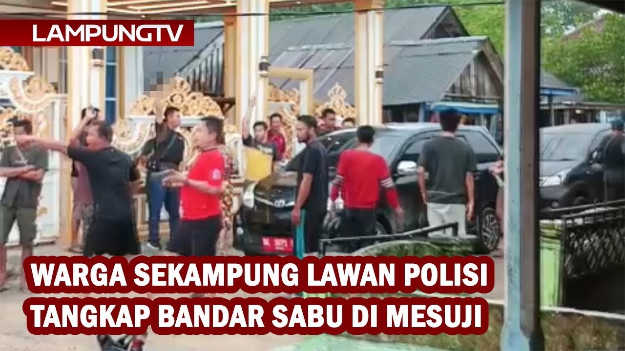 Warga Sekampung Lawan Polisi Tangkap Bandar Sabu di Mesuji